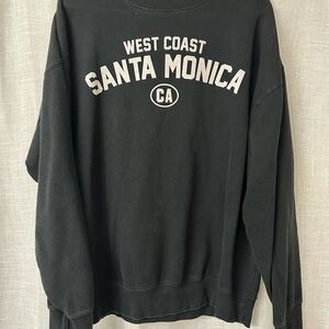 Black Santa Monica Crewneck Sweater